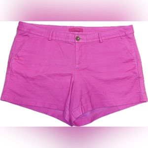 Lilly Pulitzer Royal Pink Wave The Callahan Short | Size 16